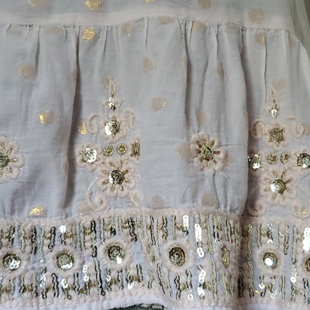 A&F white/gold tank, size M - Picture 2 of 3